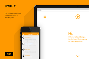 Spark - Website & App Template PSD