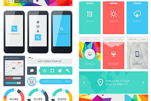 Vector Flat Elements Of Infographics