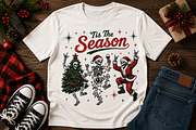 Retro Skeleton Christmas Png Bundle, an Object Graphic by Daisy Design (Thumbnail 4 of 22)