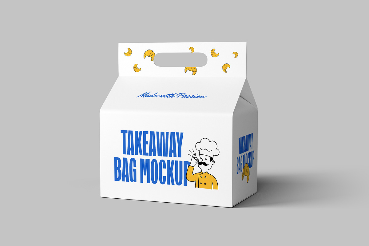 High Quality Takeaway Bag Mockups, a Packaging Mockup by artimasa (Photo 3 of 5)
