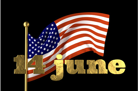 USA Flag Day . United States of