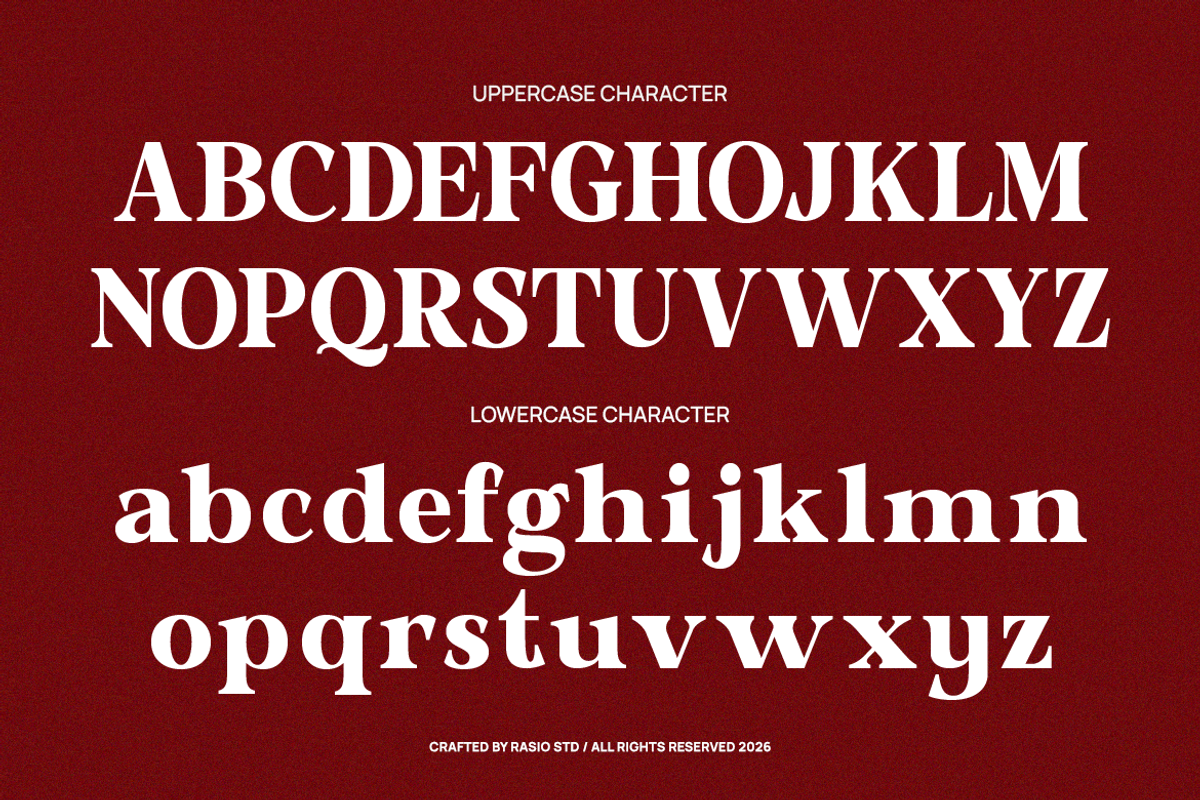 Lecaria Editorial Modern Serif Font, a Serif Font by Rasio Studio (Photo 2 of 9)