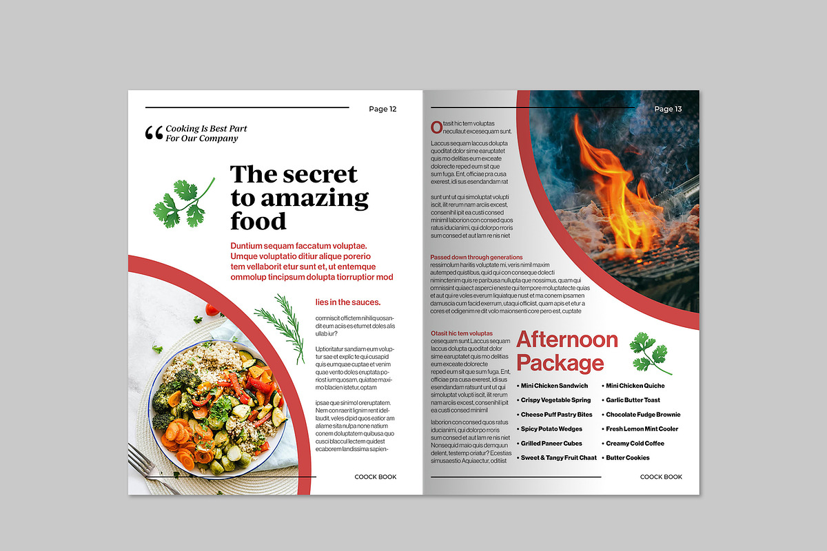 Cook Book Brochure Template preview 7