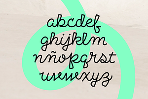 Monoline Loopy Script | Gabetes