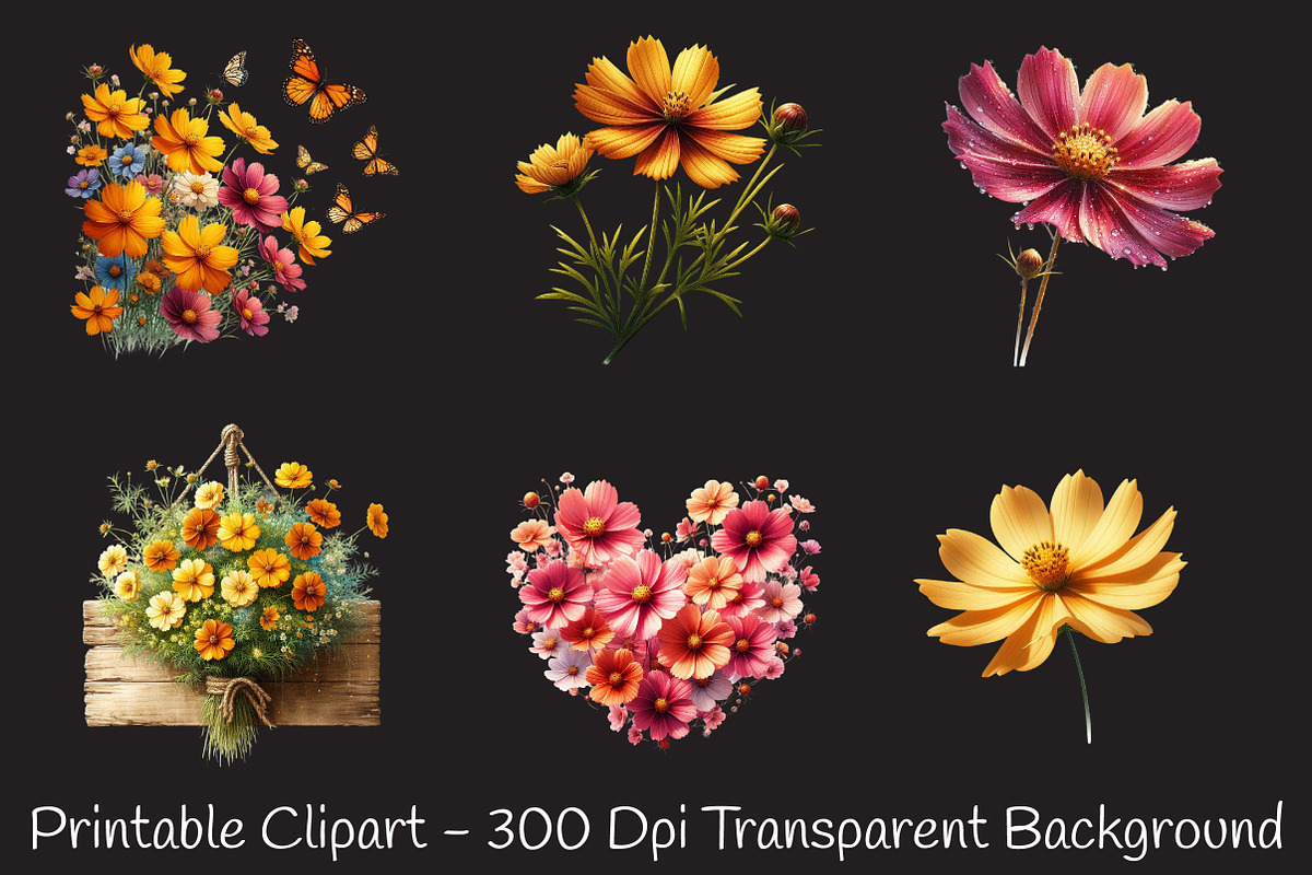 Coreopsis Flower Watercolor Clipart, a Seasonal Illustration by RobertsArt (Photo 7 of 8)