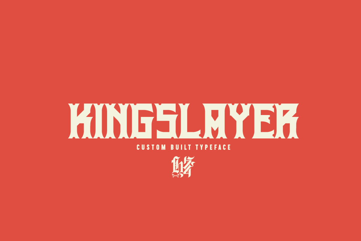 Kingslayer, a Font by Hydro74 (Photo 1 of 3)