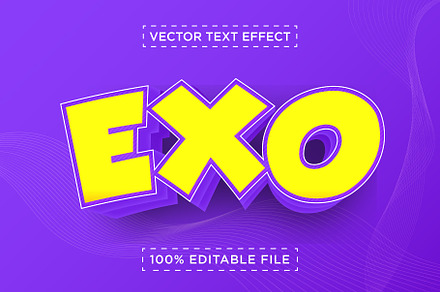 3D Vector Text Effect
