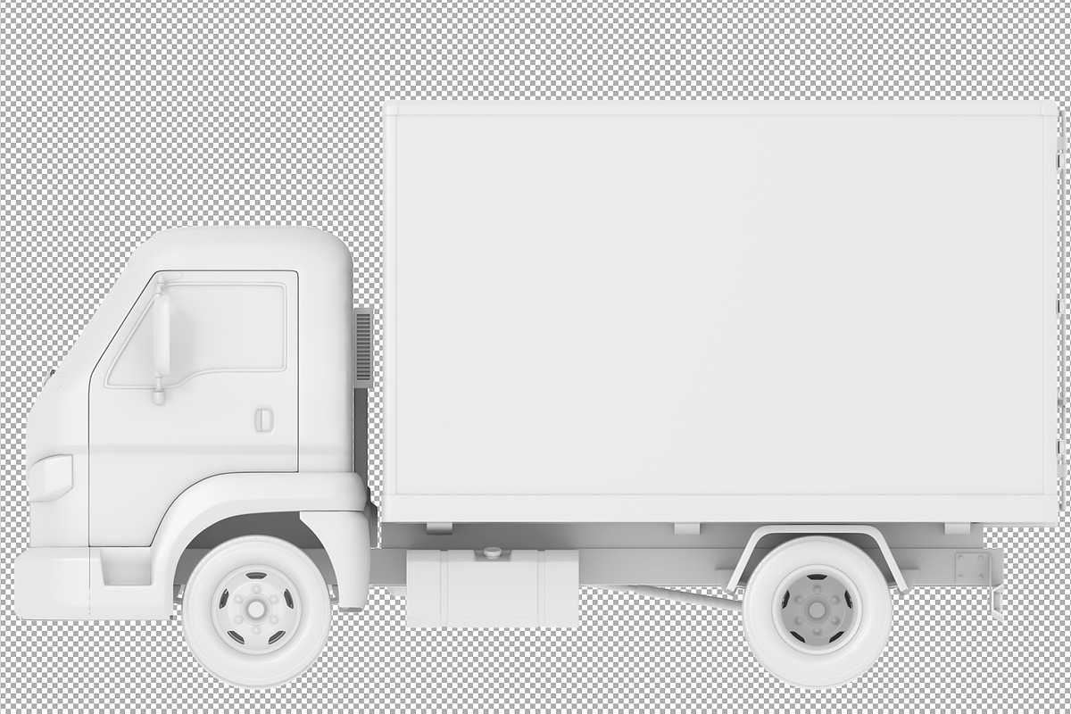 Box truck, a Cups & Container Mockup by iLexx (Photo 1 of 3)