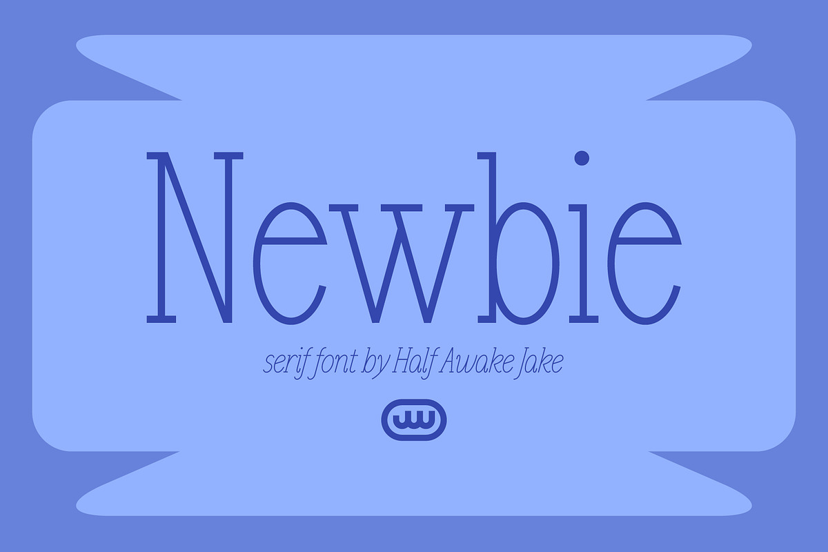 Newbie, a Serif Font by HalfAwakeJake (Photo 1 of 7)