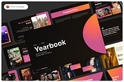 School Yearbook PowerPoint Template, a Presentation Template by Premast (Thumbnail 1 of 4)