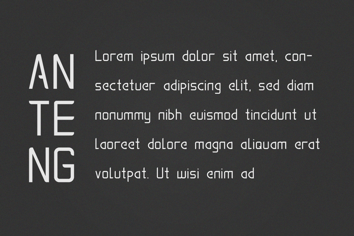 Anteng | Dual Width Font preview 5