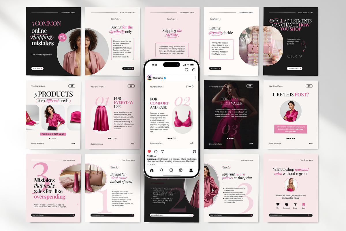 Ecommerce Canva Template Bundle, a Social Media Template by DigiPax (Photo 7 of 15)