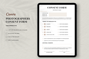 Photography Consent form template, a Stationery Template by Bonita Digital Design (Thumbnail 1 of 2)