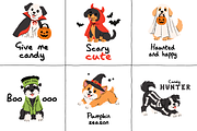 Halloween Dogs Clipart, a Seasonal Illustration by Zeukaa (Thumbnail 6 of 10)