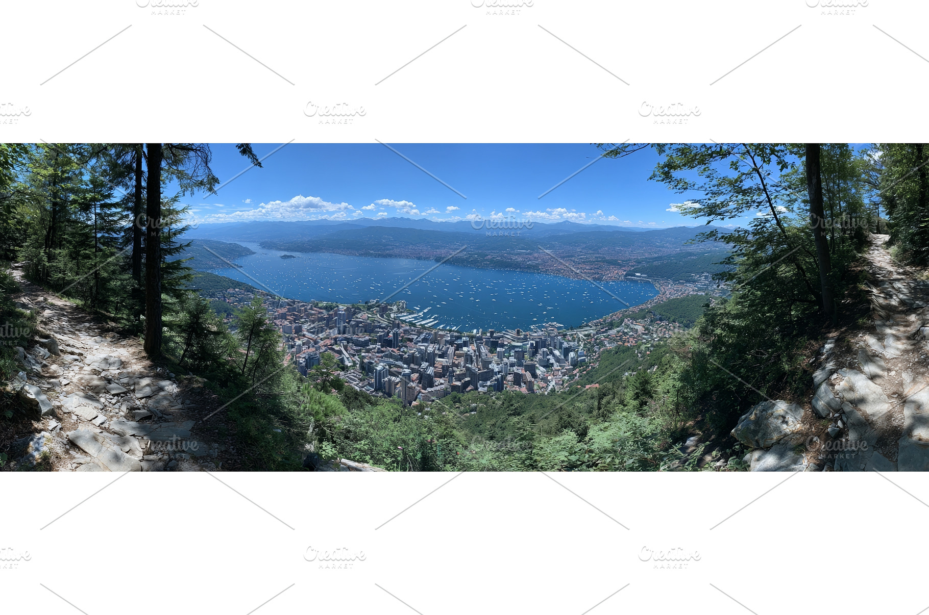 The view of Lake Maggiore from Alpe, a Nature Photo by ZinetroN