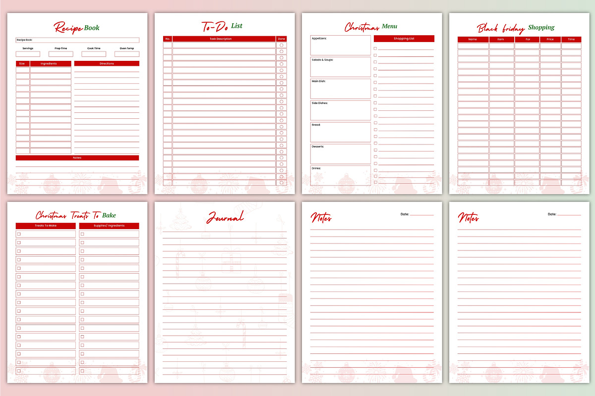 Christmas Memory Journal Canva Kdp, a Stationery Template by Mustafiz (Photo 6 of 6)