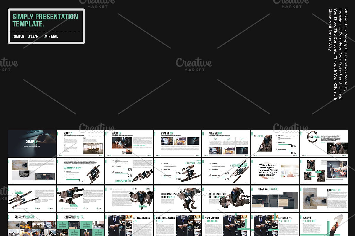 SIMPLY Presentation Template, a Presentation Template by Bizz_District_Studio (Photo 2 of 2)