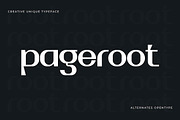Pageroot – Unique Creative Font, a Sans Serif Font by Artiveko (Thumbnail 1 of 8)
