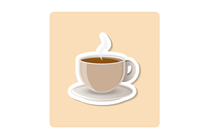 Espresso Sticker Illustration