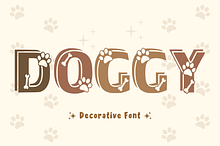 Doggy - Cartoon Font Type