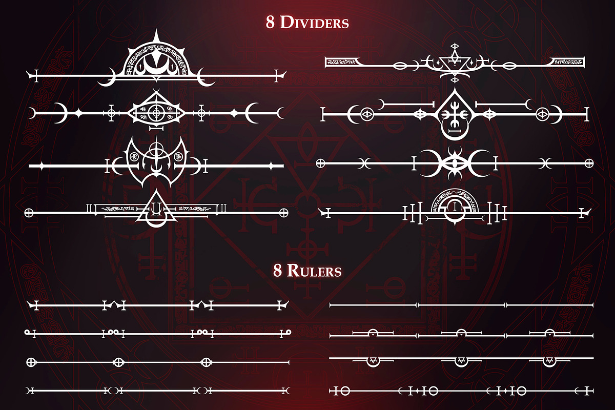Dark Alchemy UI Set, an Object Illustration by Olga Ryzychenko (Photo 8 of 10)