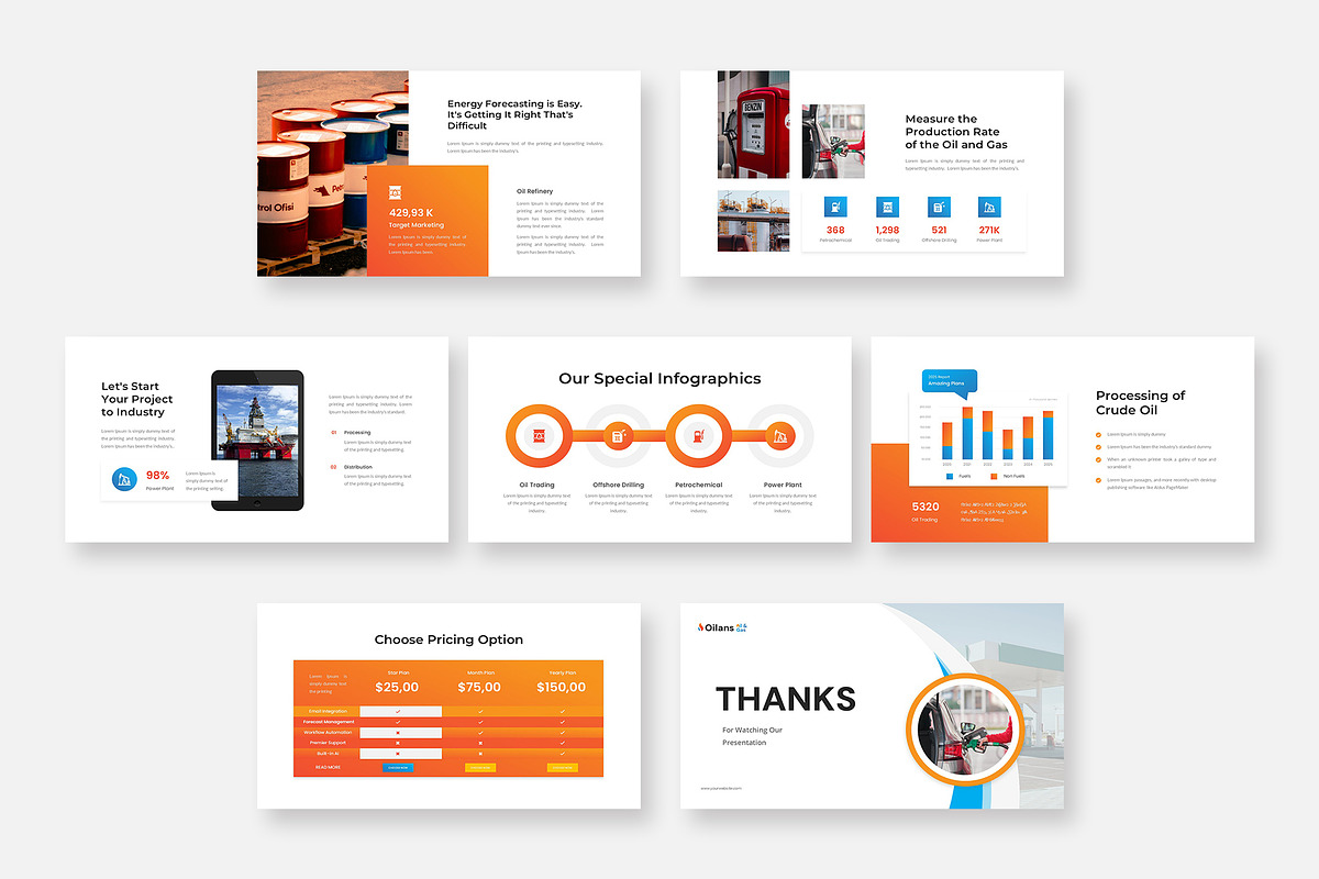 Oil and Gas Industry PowerPoint, a Presentation Template by Premast (Photo 3 of 3)