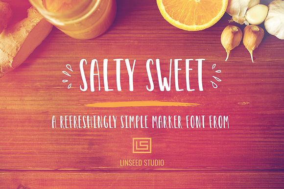 Salty Sweet Marker Font preview 8