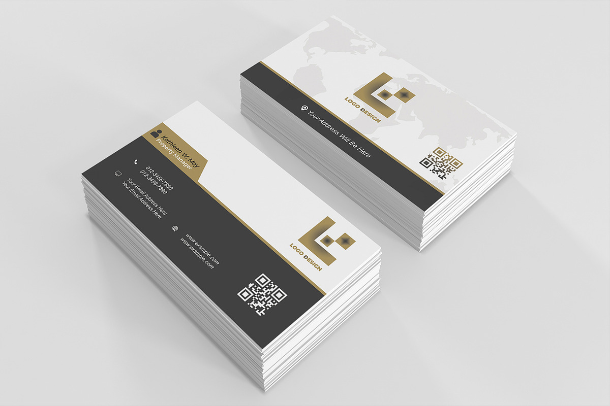 Modern Real Business Card PSD preview 4