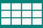 2027 Vector Calendar | Planner, a Texture Illustration by mikhailmorosin (Thumbnail 2 of 6)