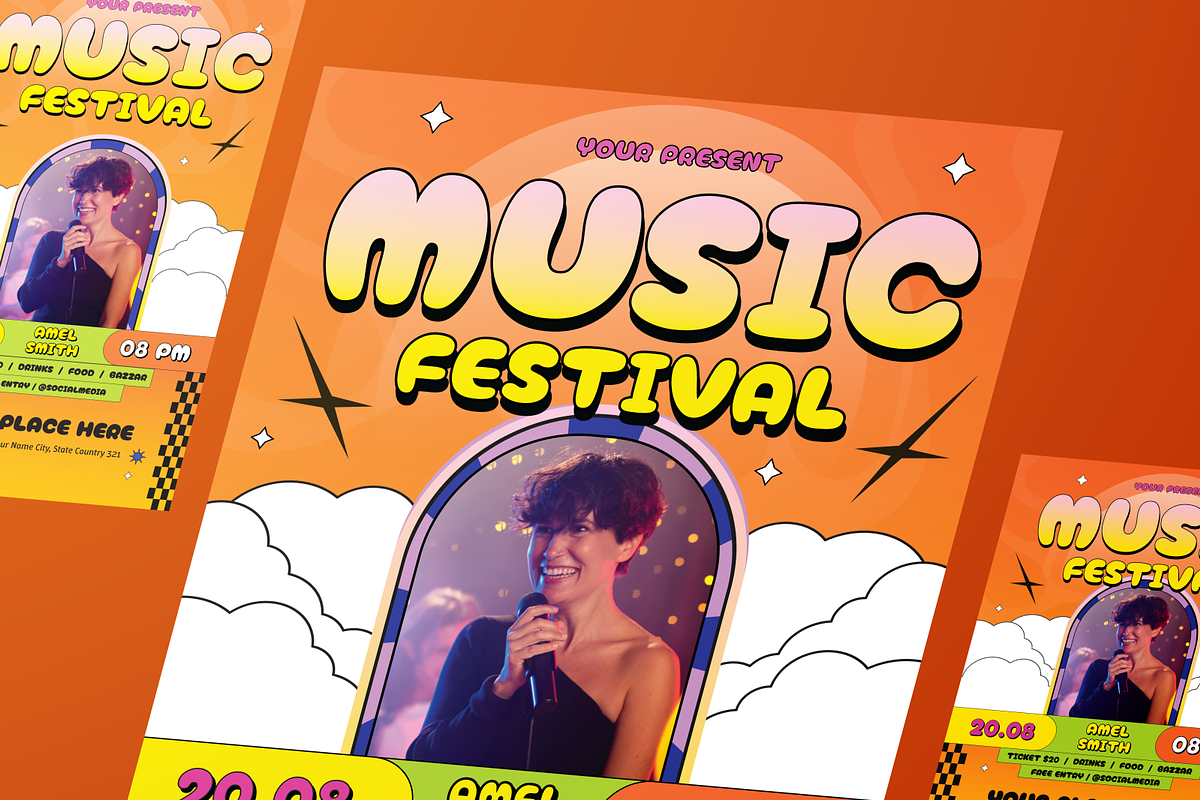 Music Fest Flyer Set, a Flyer Template by Annora Studio (Photo 6 of 6)