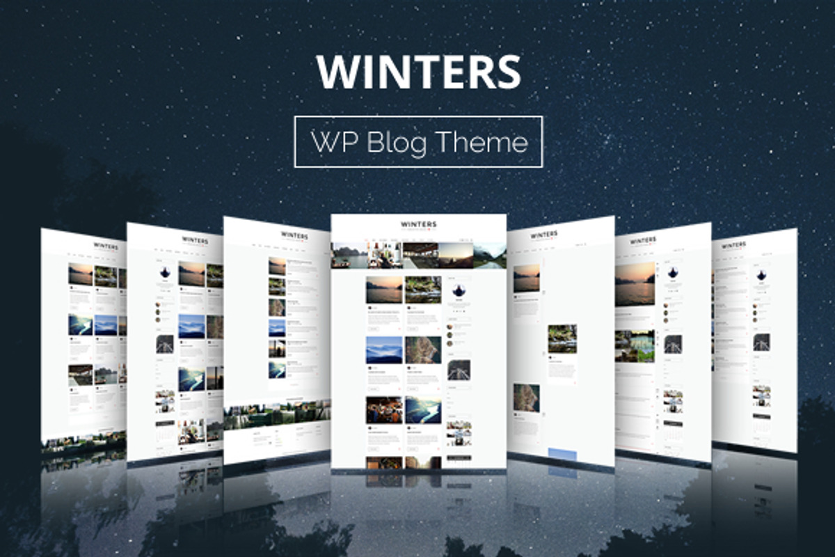 Winters - WordPress Blog Theme, a WordPress Template by myshopkit
