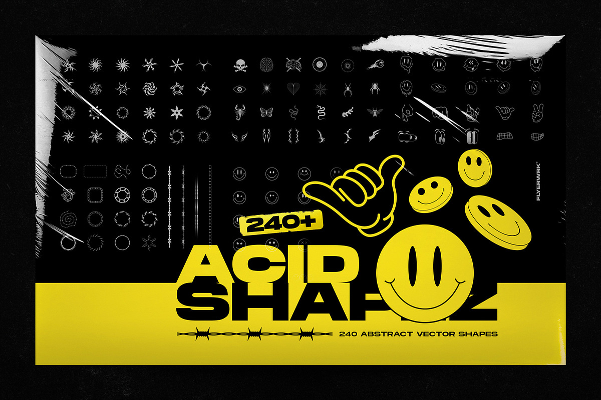 Acid Shapes, an Object Graphic by FLYERWRK (Photo 1 of 23)