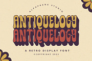 Antiquelogy - Retro Font, a Handwritten Font by Alpaprana (Thumbnail 1 of 12)