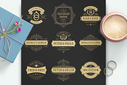18 Wedding Logos and Badges, a Branding & Logo Template by Vasya Kobelev (Thumbnail 2 of 14)