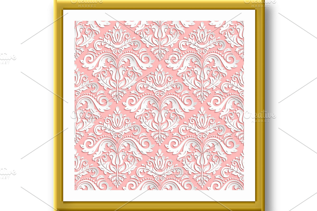 Seamless Vector Oriental Pattern, a Decorative Illustration by FineArtStudio (Photo 2 of 3)