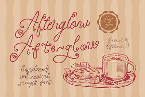 Afterglow – Duo Whimsical Font, a Handwritten Font by Mahesans Co