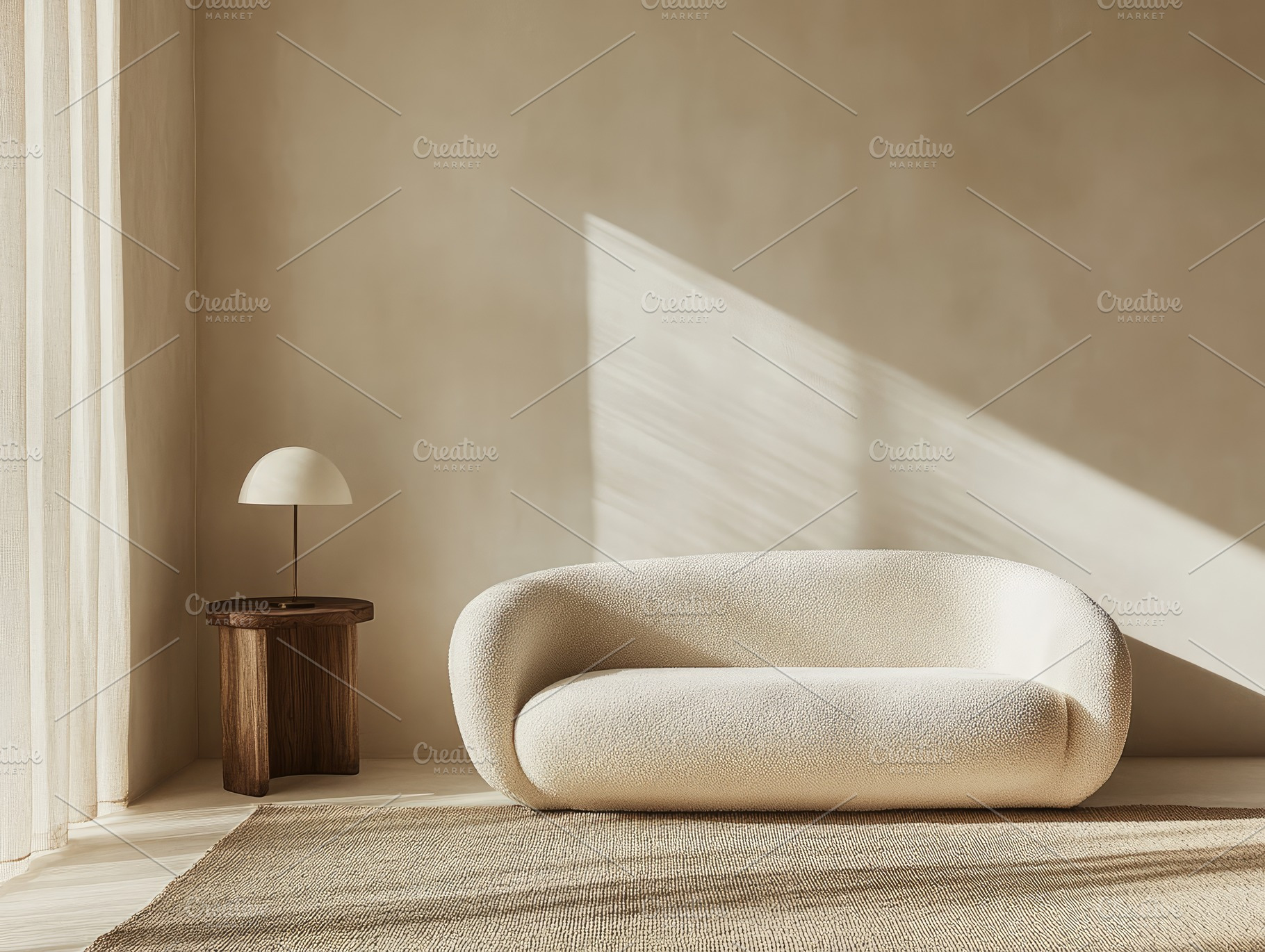 White Sitting Room with Zen interior, an Architecture Photo by Virgo Studio