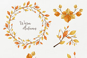 Warm Autumn. Watercolor DIY Pack, an Illustration by NataliVA (Thumbnail 3 of 5)