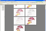 Boy with Umbrella - PDF Stitch Patte, a Print Template by Kseniya-Omega (Thumbnail 2 of 2)