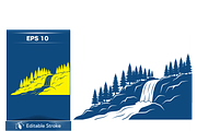 Majestic Mountain Landscape Graphic, a Decorative Illustration by CarWrap design (Thumbnail 2 of 4)