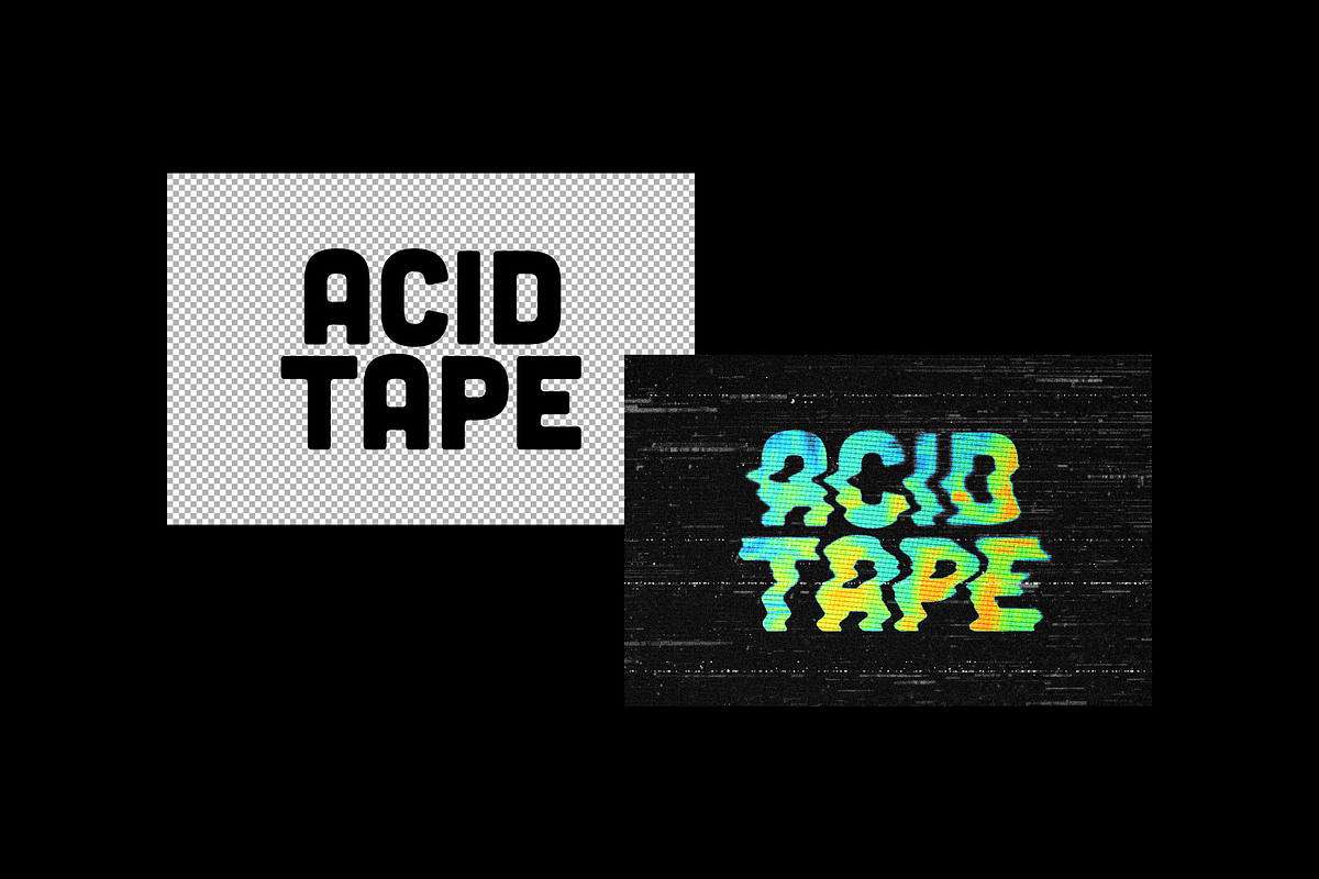 VHS Distorted Text Effect, a Layer Style Add-On by Design Squad (Photo 5 of 5)