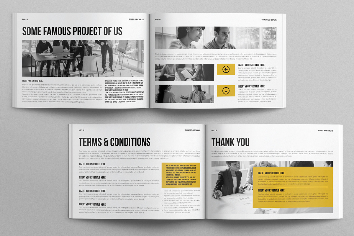 Business Plan Template Landscape, a Brochure Template by E-Type (Photo 7 of 8)