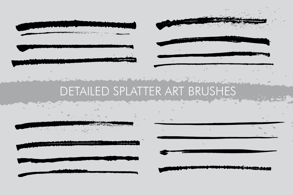 60 Messy Illustrator Brushes, a Brush Add-On by ateliervonau (Photo 3 of 5)