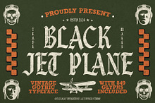 Black Jet Plane Typeface