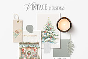Vintage Christmas Clipart Collection, a Seasonal Illustration by studioequinox (Thumbnail 8 of 8)