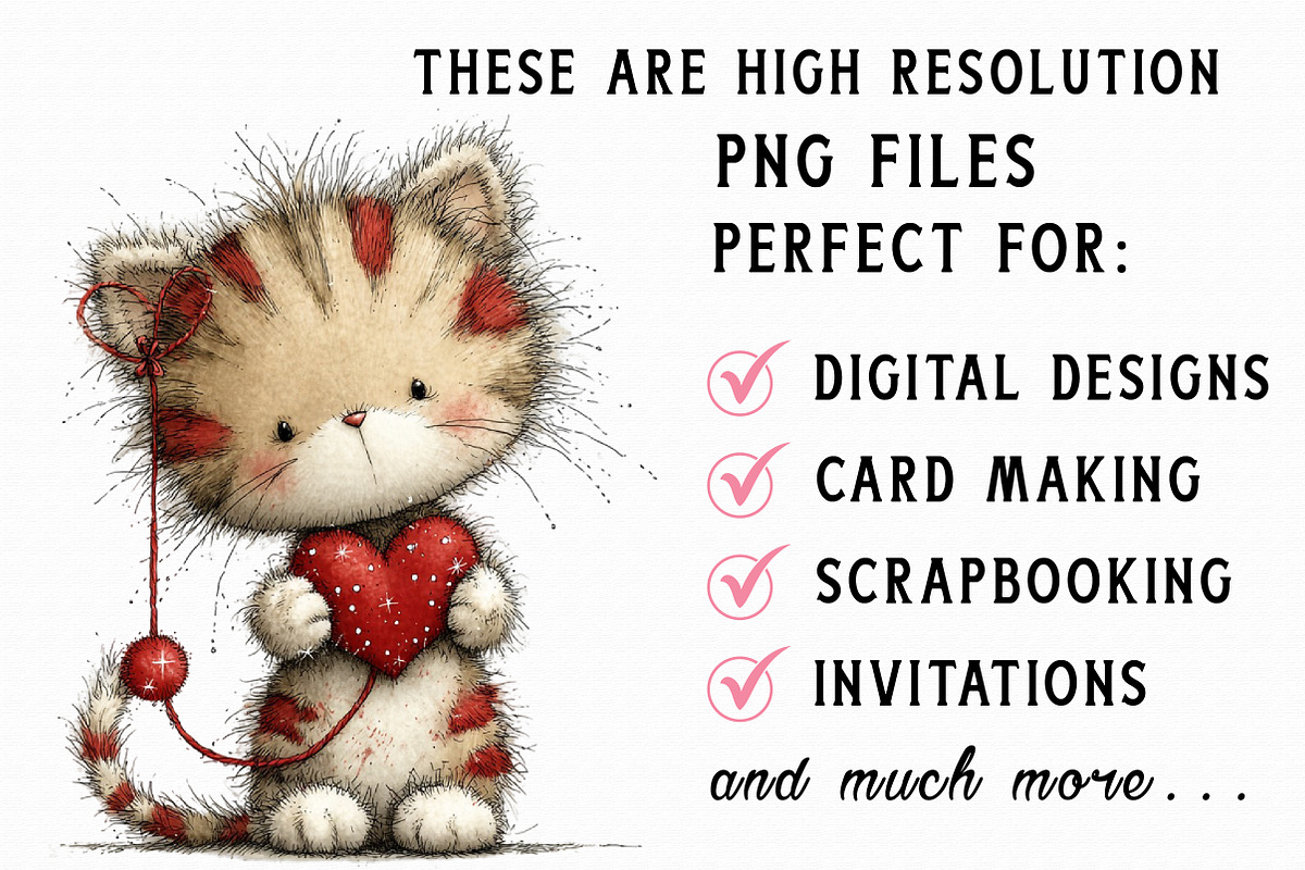 Whimsical Valentine Animals Bundle, an Illustration by Libby Wishes (Photo 4 of 5)