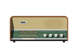 Vintage Radio Vector Illustrations