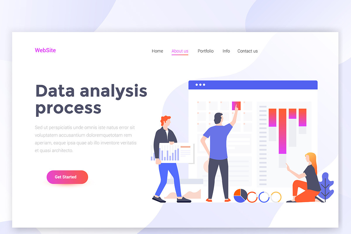 Landing page templates, a Templates & Theme by Creative Graphics (Photo 4 of 12)