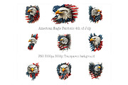 American Eagle Patriotic 4th of July, an Animal Illustration by VetalStock (Thumbnail 1 of 7)