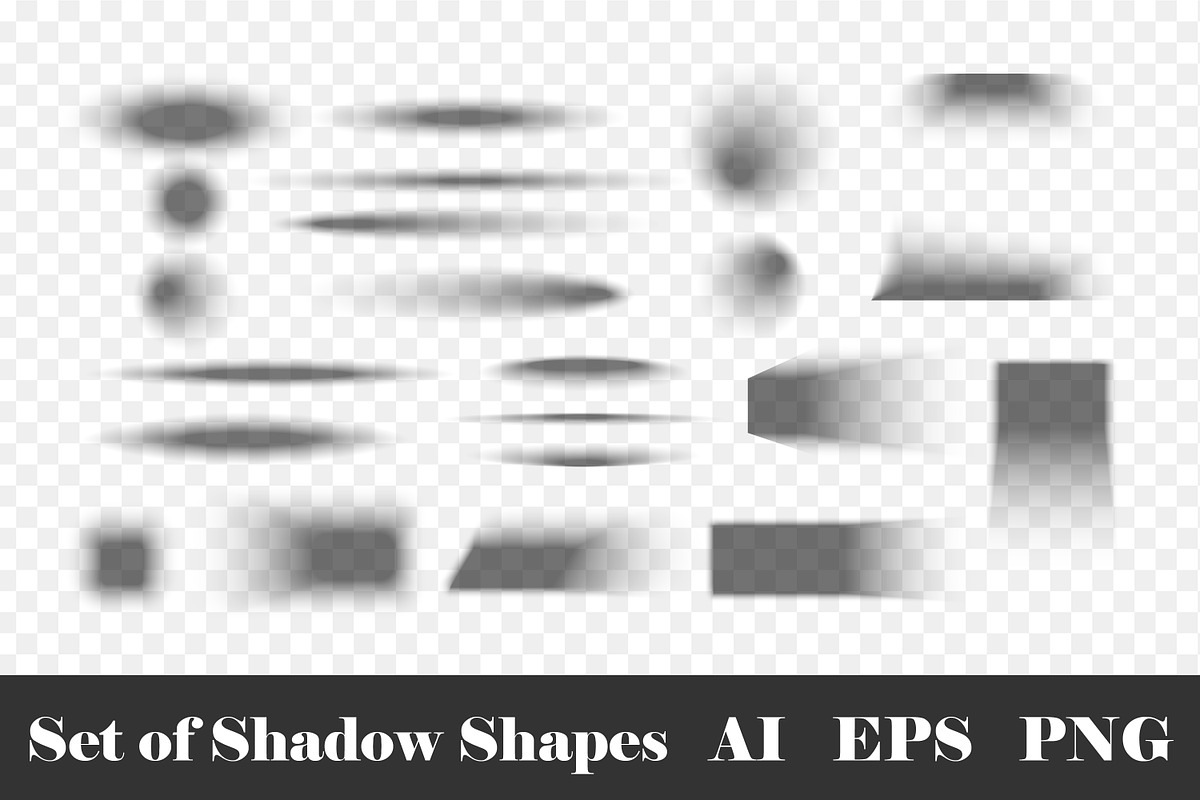 Set of Shadow Shapes, a Texture Illustration by vikkishop